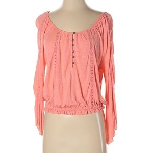 American Eagle Outfitters Coral Boho Top
